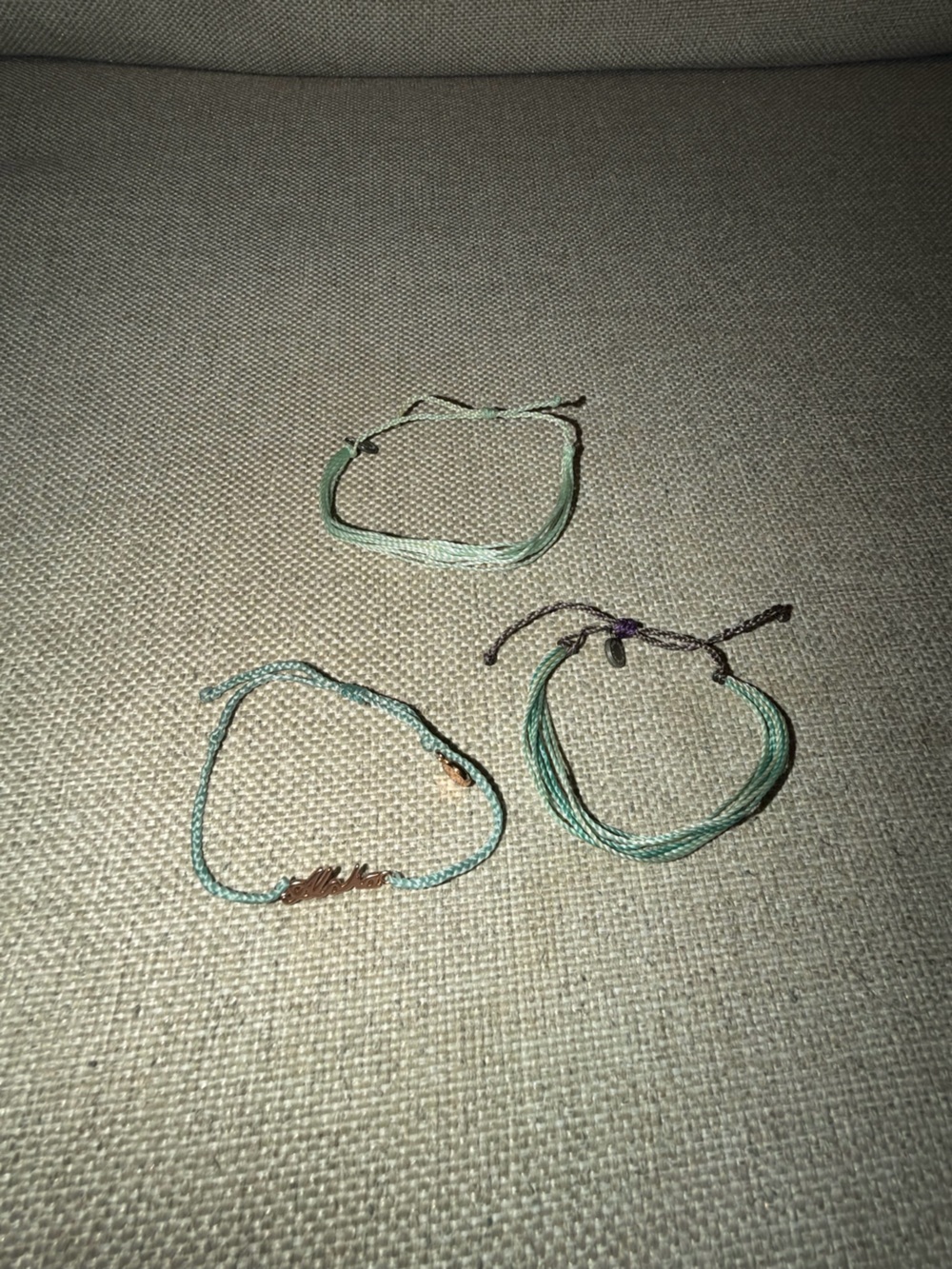 Pura Vida Mint & Aqua Cord Bracelet Set